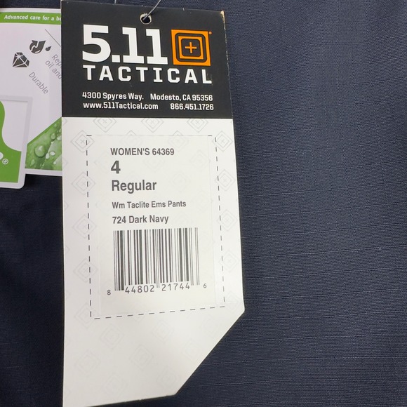5.11 Tactical Pants Womens 4 Blue Taclite EMS Pro Cargo Ripstop Cargo Utility - Picture 7 of 11
